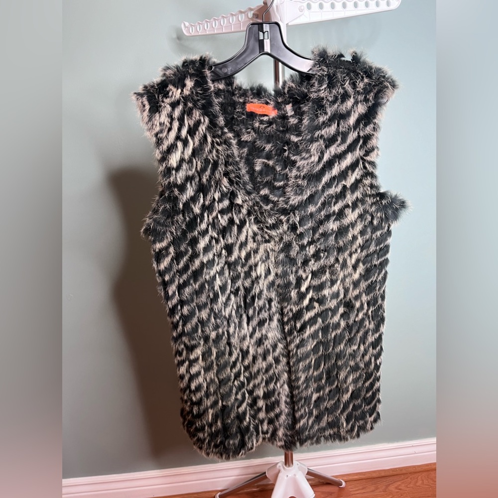 Rabbit fur vest